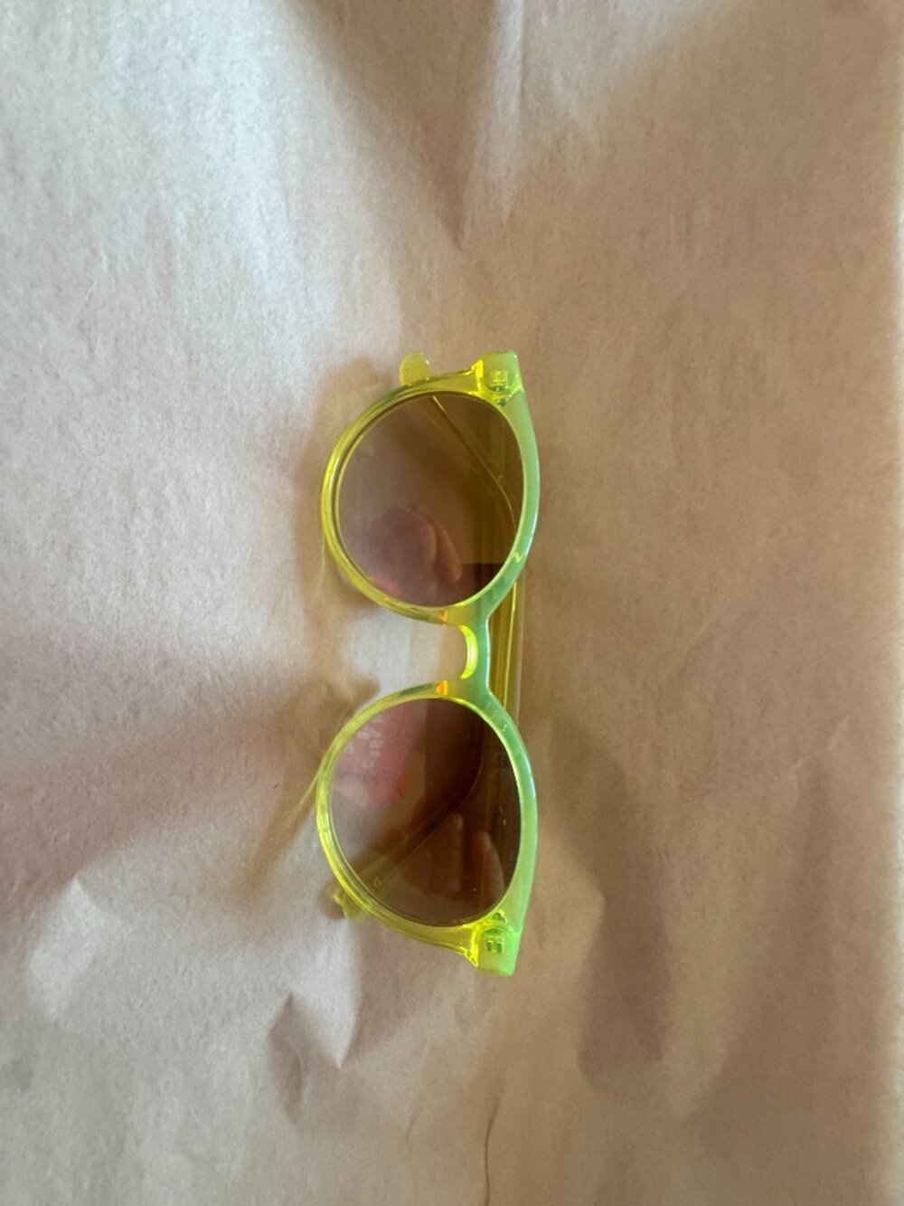 J.Crew Sunglasses, Neon Yellow, EUC - Picture 4 of 5